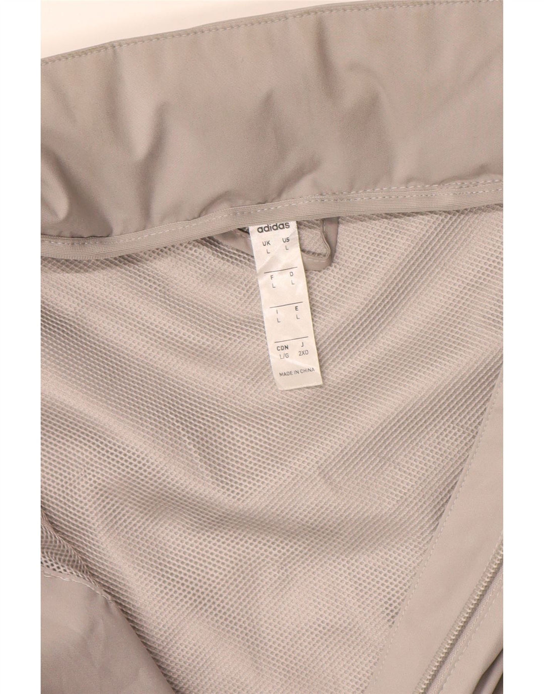 Adidas Regnjakke til mænd UK 40 Stor Grå Polyester