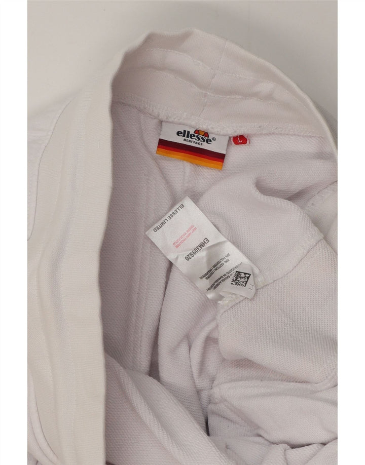 ELLESSE Heritage Graphic Tracksuit Bukser Large White Colourblock