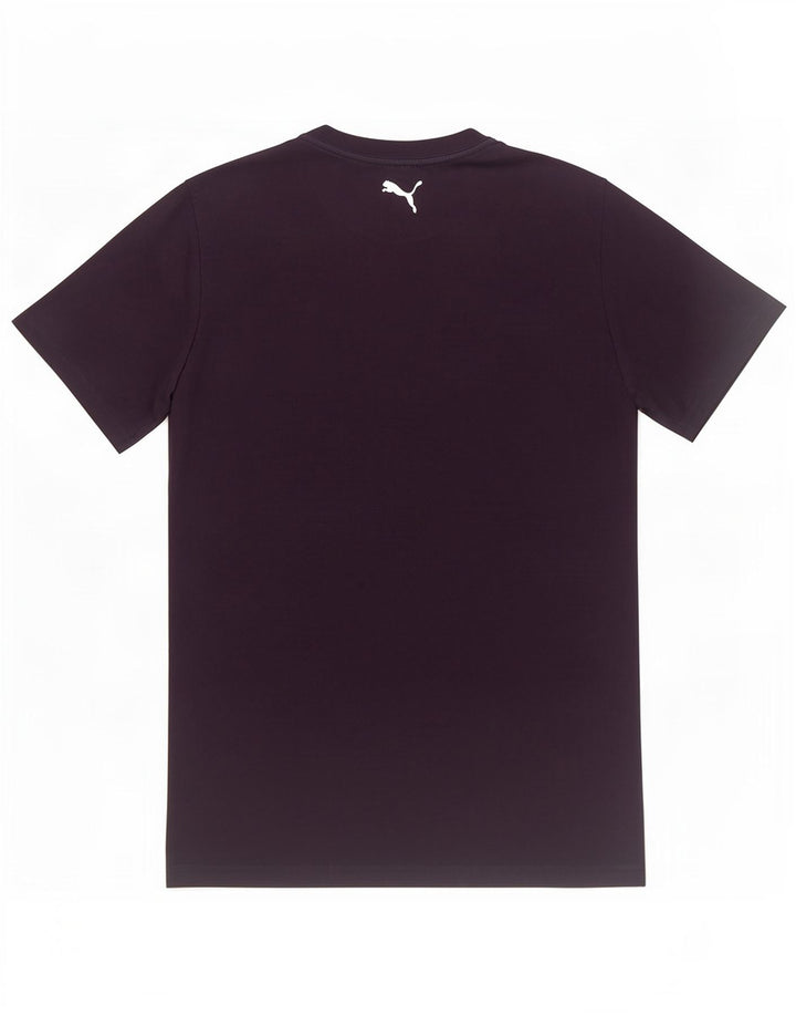 Puma Herre grafisk T-shirt Top Medium Marineblå Bomuld