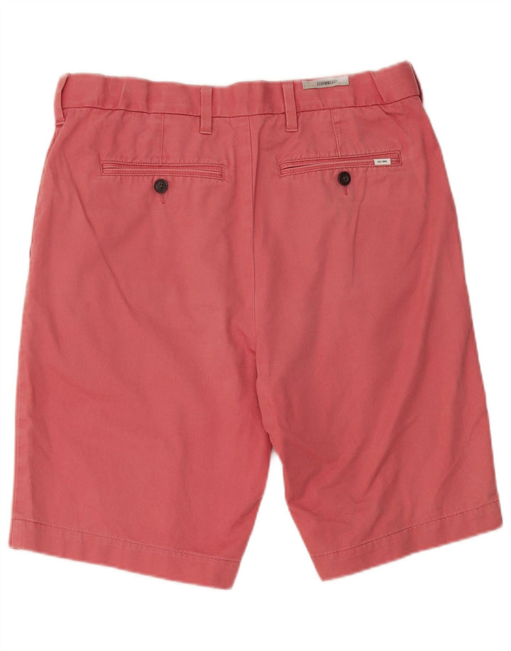 Marks & Spencer Herre Chino Shorts W32 Medium Rød Bomuld