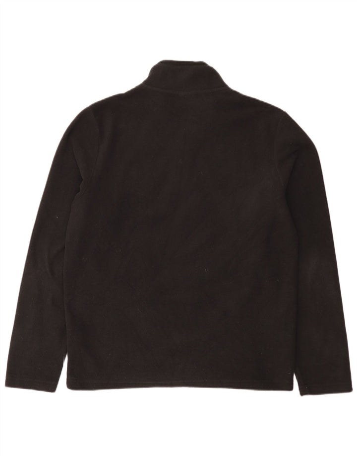 Napapijri Herre lynlås hals Fleece Jumper Medium Sort Polyester