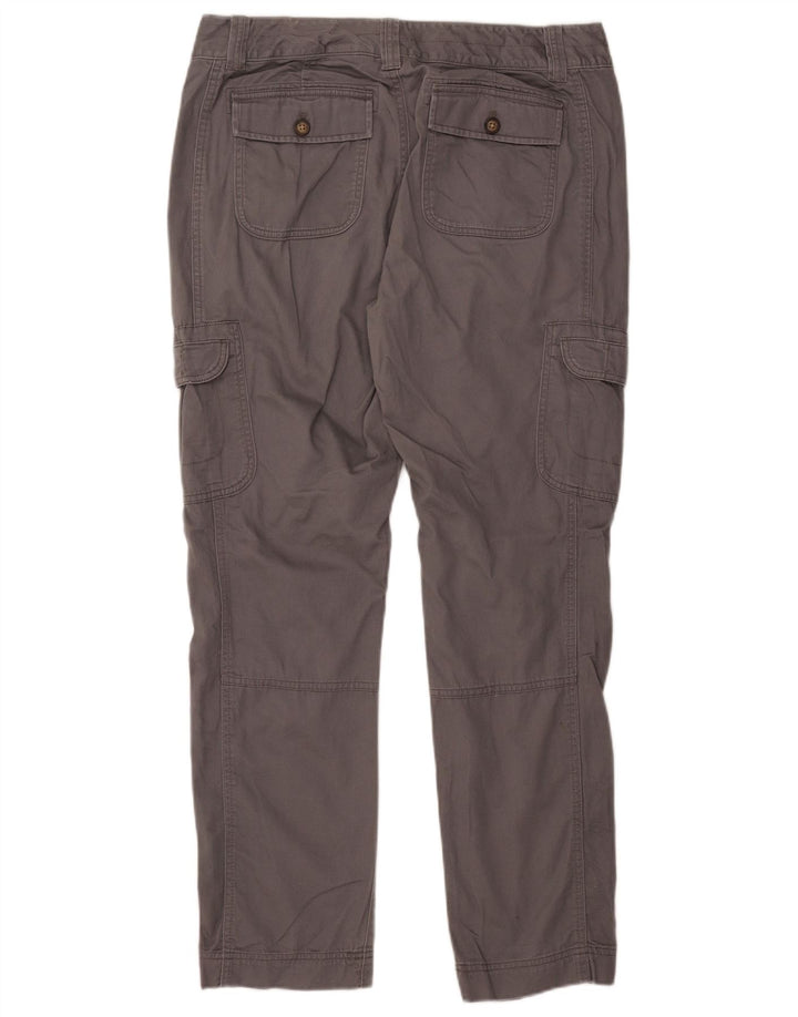 EDDIE BAUER Straight Cargo Bukser til kvinder US 12 Large W35 L30 Grå Bomuld