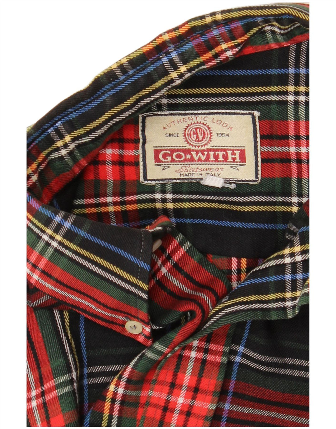 Vintage flannelskjorte til mænd XL sort ternet