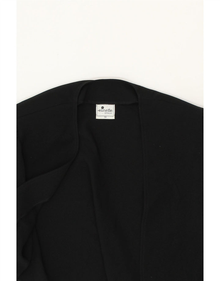 ELINETTE Womens Bolero Top EU 36 Small Black Polyester Vintage Elinette and Second-Hand Elinette from Messina Hembry 