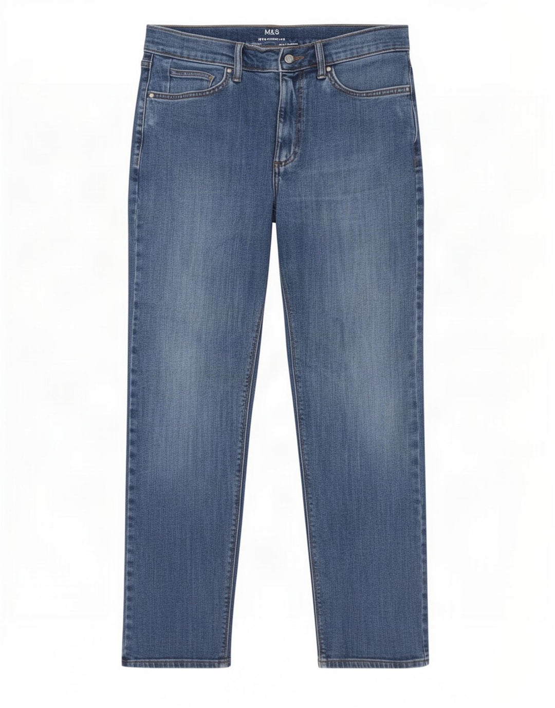 Marks & Spencer Straight Jeans til mænd W30 L29 blå bomuld