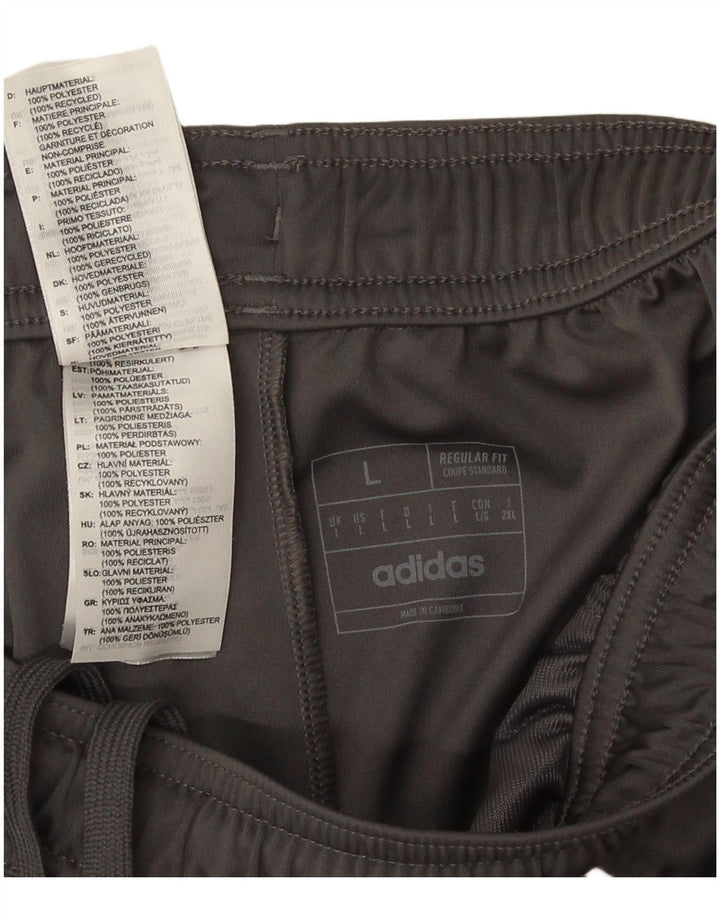 Adidas Herre Aeroready Regular Fit Sportshorts Large Grå Polyester
