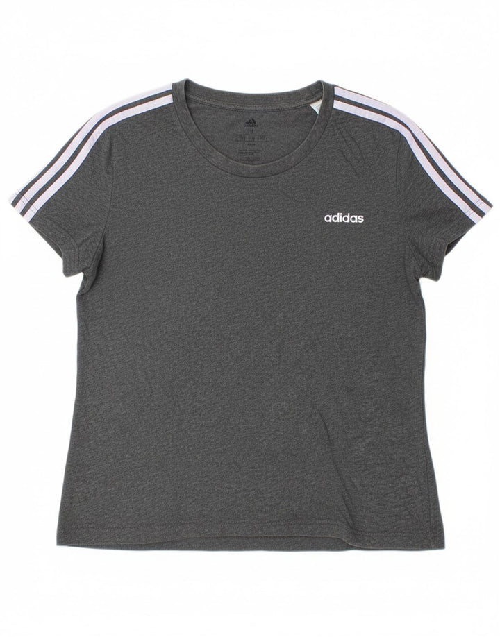 ADIDAS Womens T-Shirt Top UK 18 XL Grey