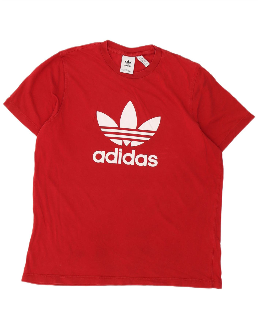 Adidas Grafisk T-shirt top til mænd, stor rød bomuld