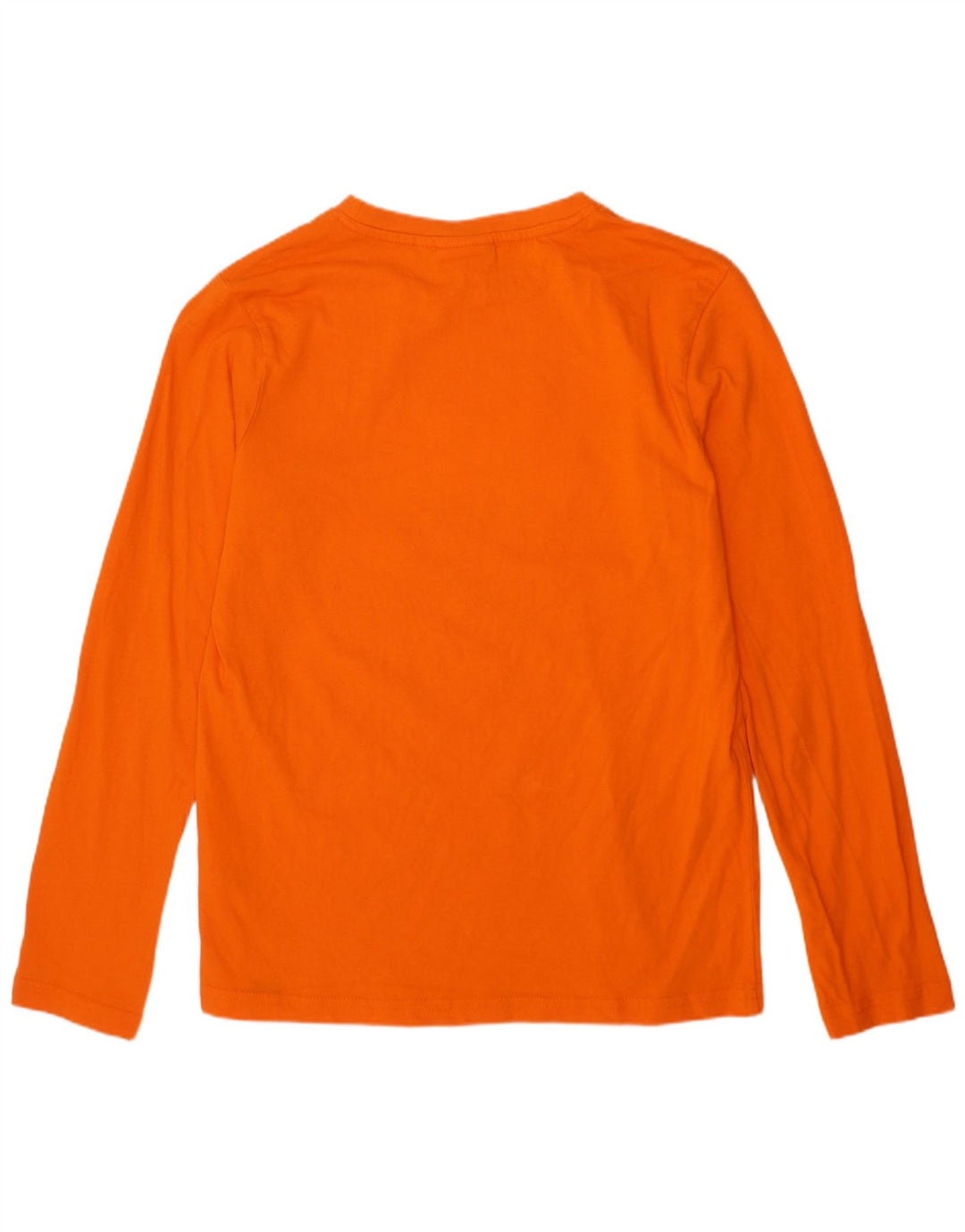 ELLESSE Boys Graphic Top Long Sleeve 9-10 Years Orange Cotton