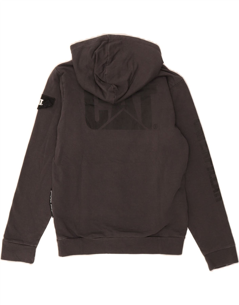 CATERPILLAR Boys Graphic Hoodie Jumper 11-12 Years Grey Cotton Vintage Caterpillar and Second-Hand Caterpillar from Messina Hembry 