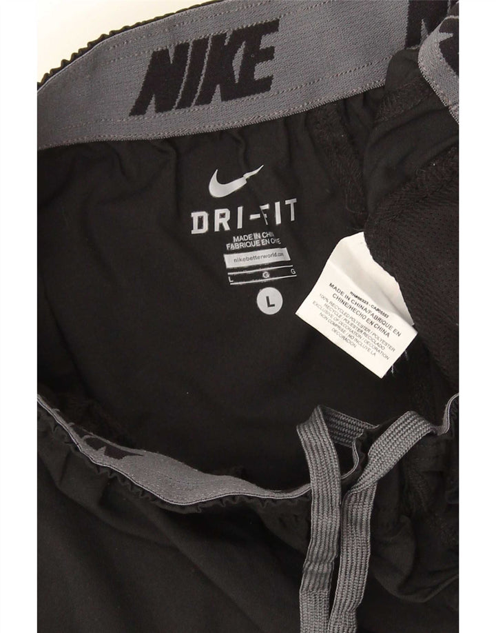 Nike Herre Dri Fit træningsdragt Bukser Joggers Large Sort Polyester