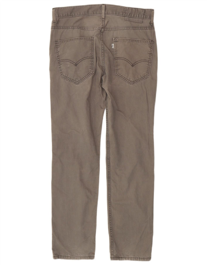 Levi's Slim Chino-bukser til mænd W31 L30 Grå bomuld