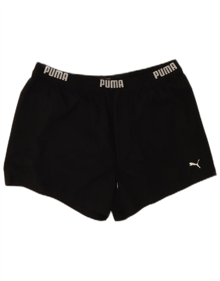 Puma Graphic Sports Shorts til kvinder UK 14 Medium Black Polyester