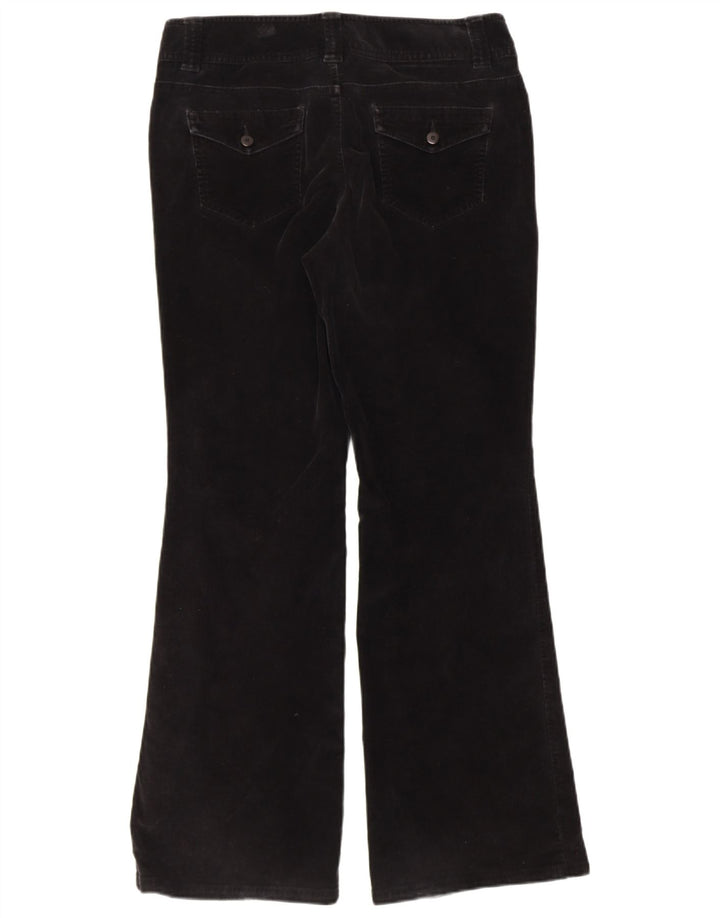 DOCKERS Womens Bootcut Corduroy Trousers US 8 Medium W34 L30 Black Cotton