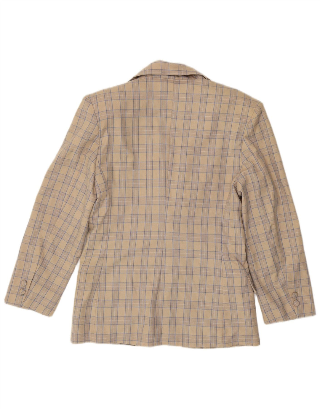 Okay Dame 2-knaps blazerjakke IT 44 Medium Beige Ternet uld