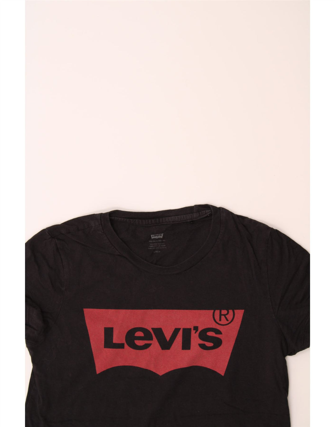 LEVI'S Boys Graphic T-Shirt Top 10-11 Years Small Black Cotton Vintage Levi's and Second-Hand Levi's from Messina Hembry 
