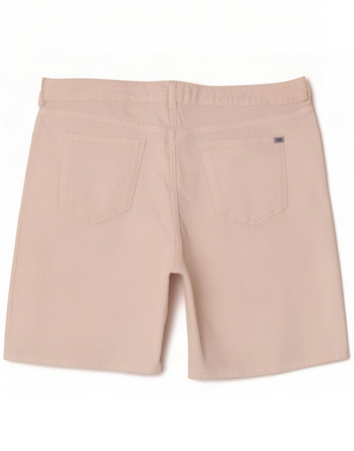 Fat Face Dame Denim Shorts UK 12 Medium W30 Hvid Bomuld