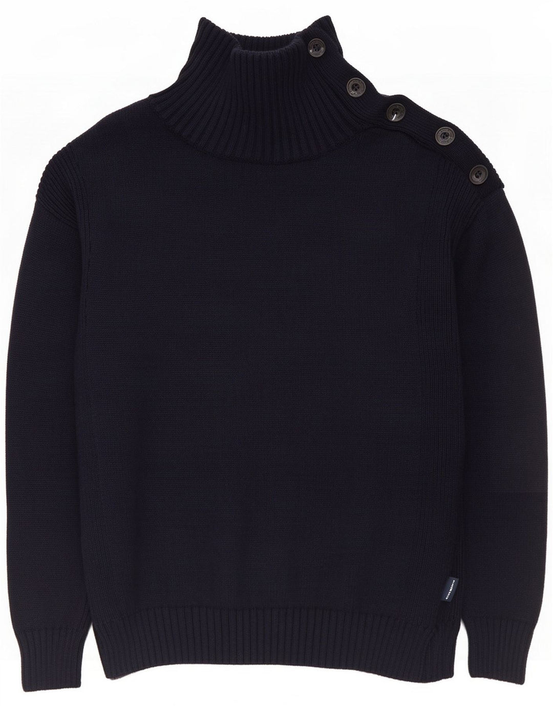 North Sails Dame Button Neck Jumper Sweater UK 10 Small Navy Blue