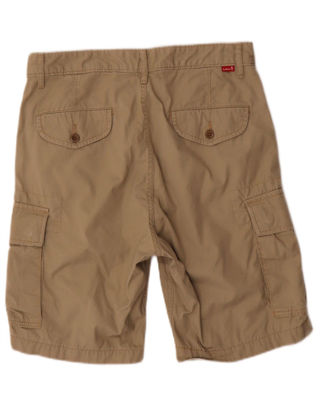 Levi's Herre Cargo Shorts W29 Medium Beige Nålestribet bomuld