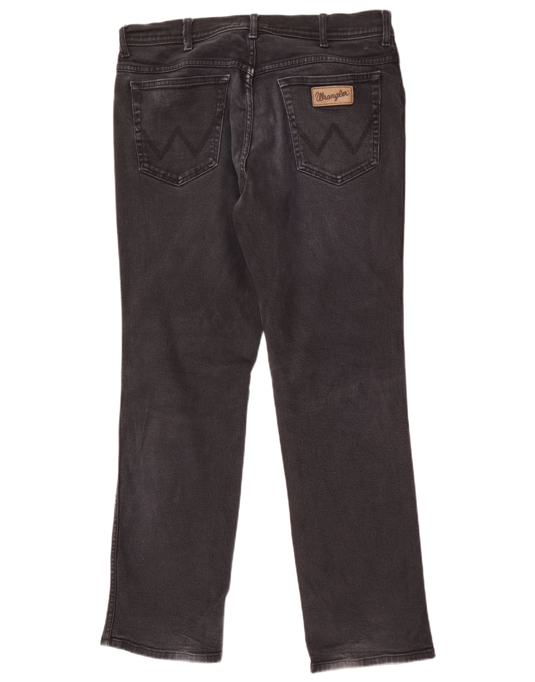 Wrangler Herre Texas Straight Jeans W36 L32 Sort Bomuld