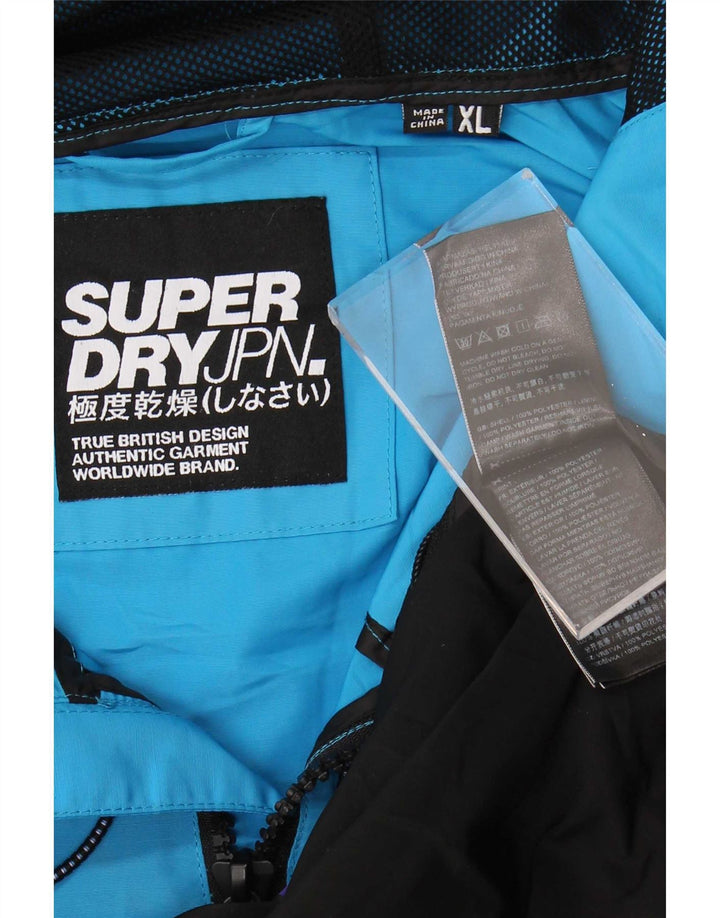 Superdry Herre Pullover Regnjakke UK 42 XL Flerfarvet Colourblock