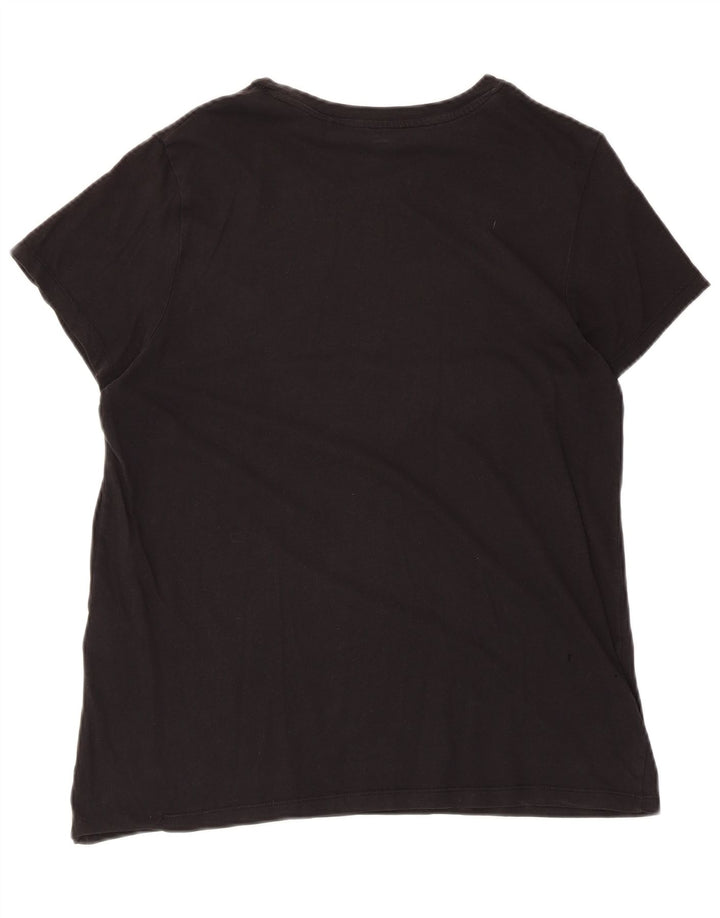 Levi's Dame Grafisk T-Shirt Top UK 14 Stor Sort