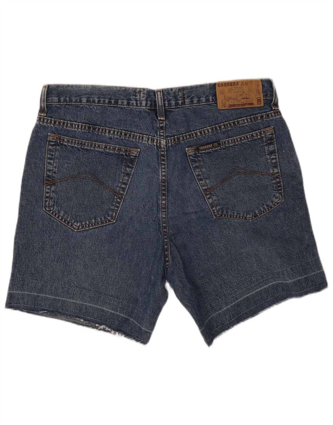 Carrera Herre Denim Shorts IT 52 XL W36 Blå Bomuld