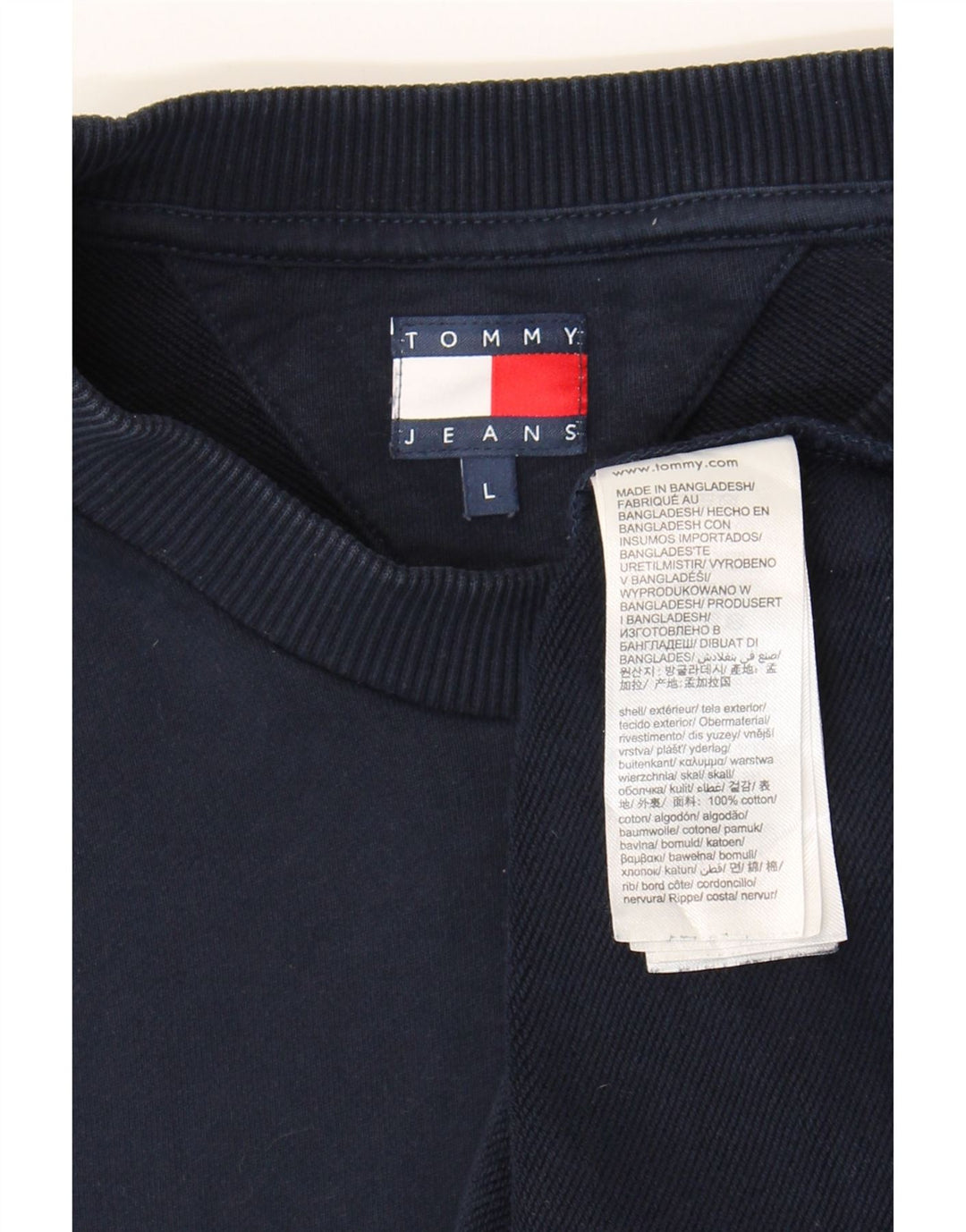 Tommy Hilfiger Herre Sweatshirt Jumper Stor Marineblå Bomuld