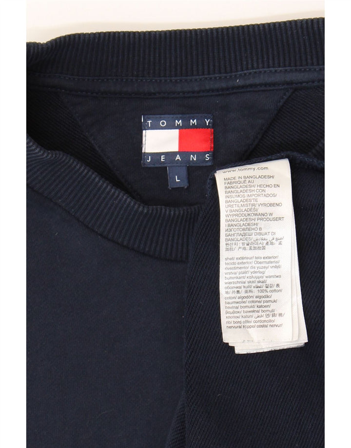 Tommy Hilfiger Herre Sweatshirt Jumper Stor Marineblå Bomuld