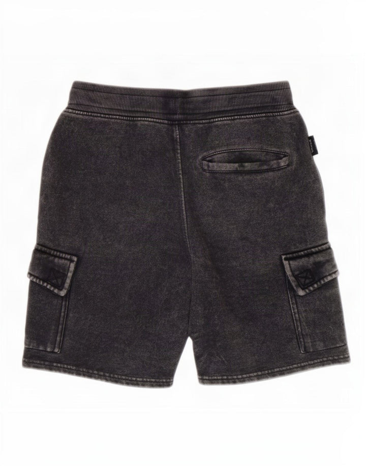 Bænk drenge cargo shorts 11-12 år W26 grå bomuld