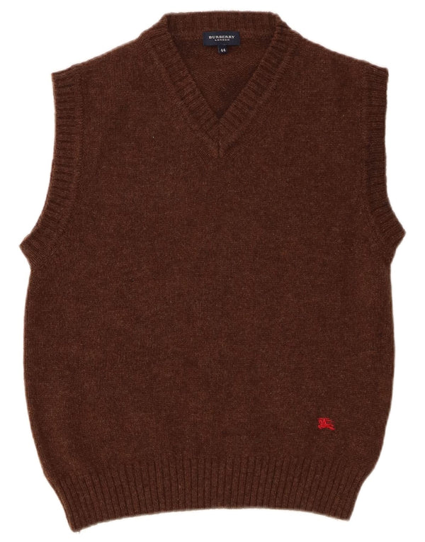 Burberry Womens Vest Tank Top IT 44 Medium Brown Wool