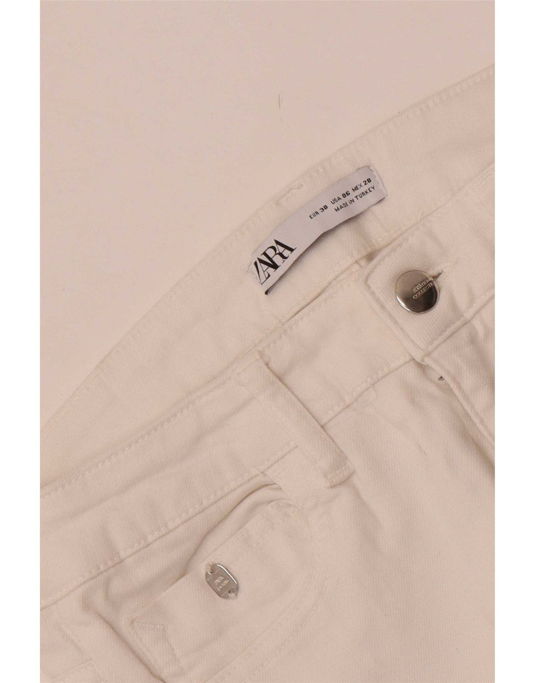 Zara Dame Skinny Jeans EU 38 Small W28 L27 Hvid