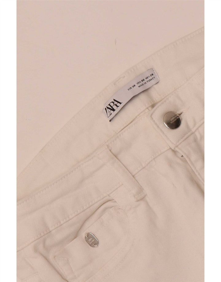Zara Dame Skinny Jeans EU 38 Small W28 L27 Hvid