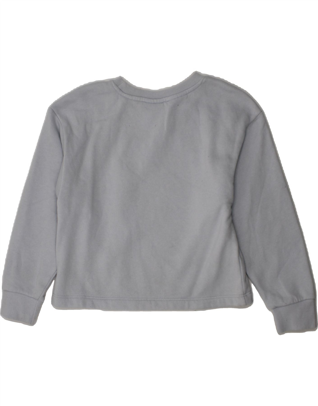 NIKE Girls Graphic Sweatshirt Jumper 6-7 Years Blue Cotton Vintage Nike and Second-Hand Nike from Messina Hembry 