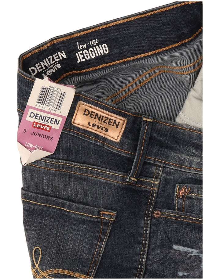 Levi's Girls Denizen Distressed Jegging Jeans 2-3 år W26 L29 Blå