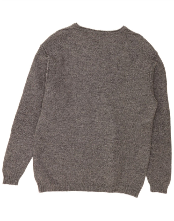 Sixty Herre V-hals sweater 2XL grå uld