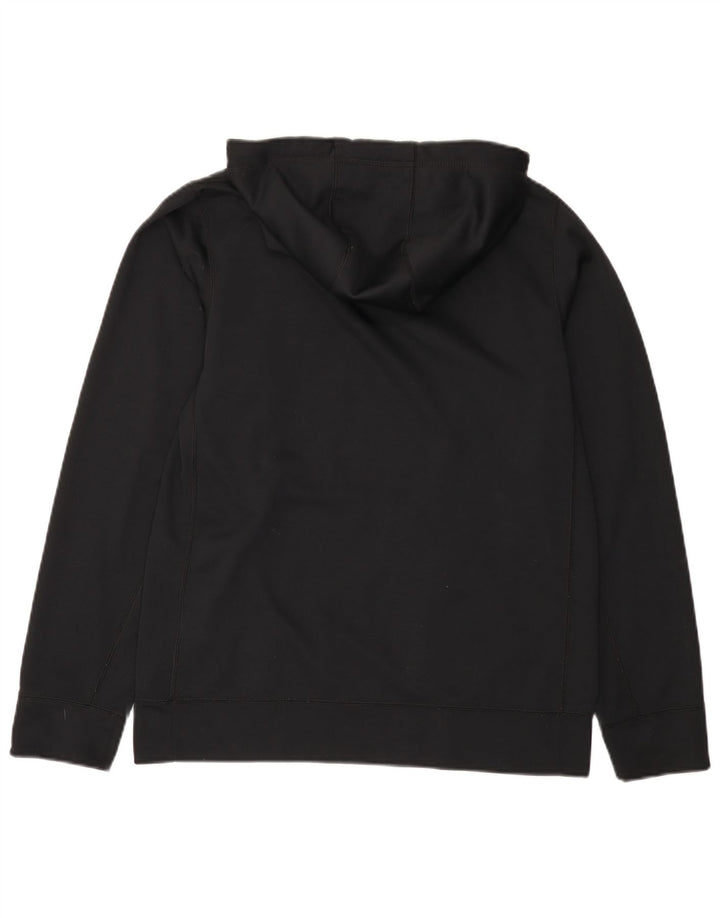 NIKE Therma-Fit grafisk hættetrøje til mænd, lille sort polyester