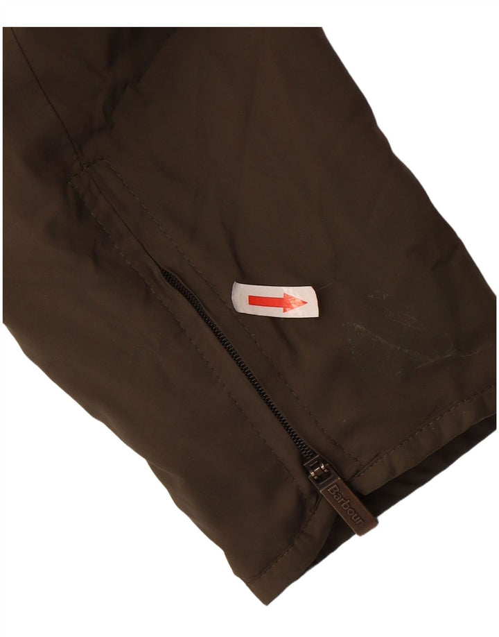 Barbour Womens Utility Jacket UK 14 Large Khaki Polyamid