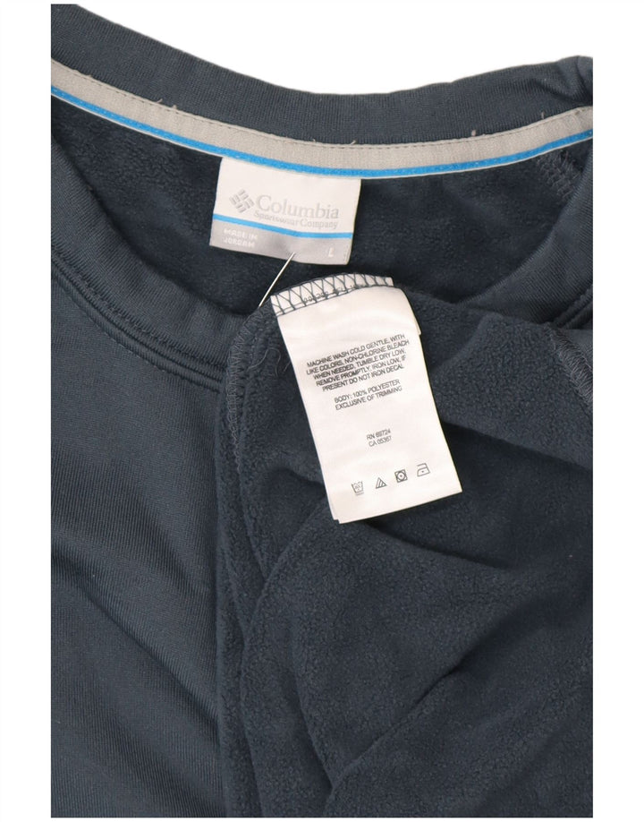 COLUMBIA Sweatshirt til mænd, stor marineblå polyester