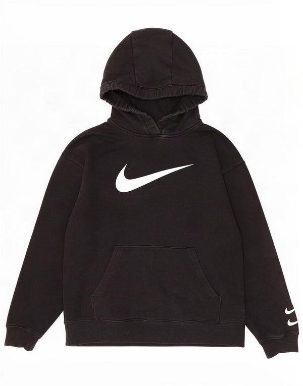 Nike grafisk hættetrøje til mænd, lille sort bomuld