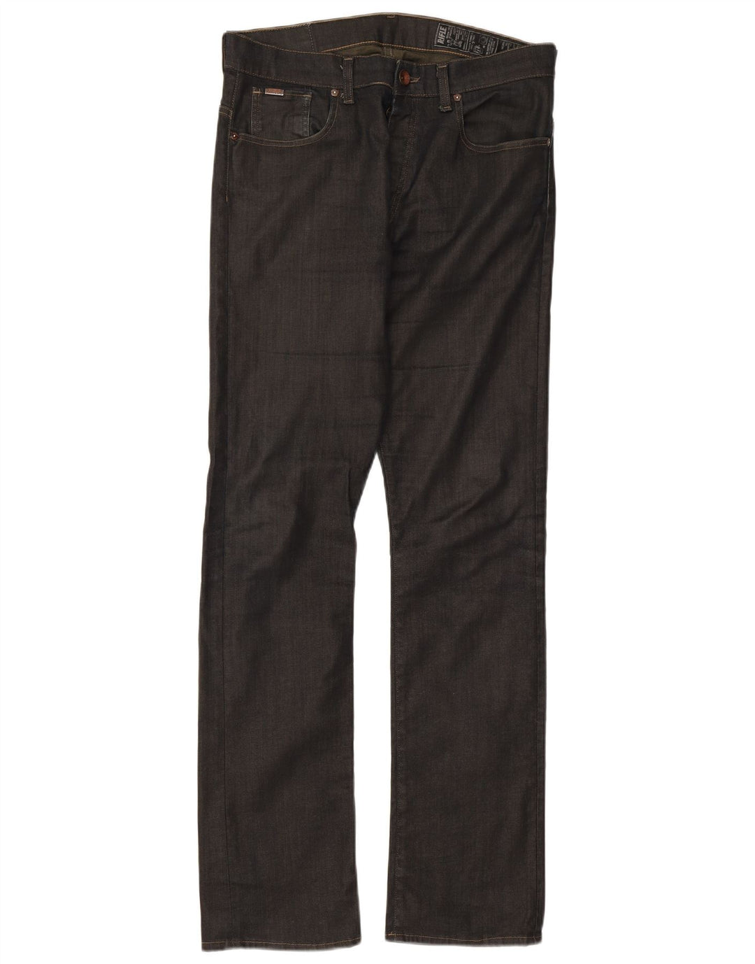 Rifle Herre Straight Jeans W34 L32 Grå Bomuld