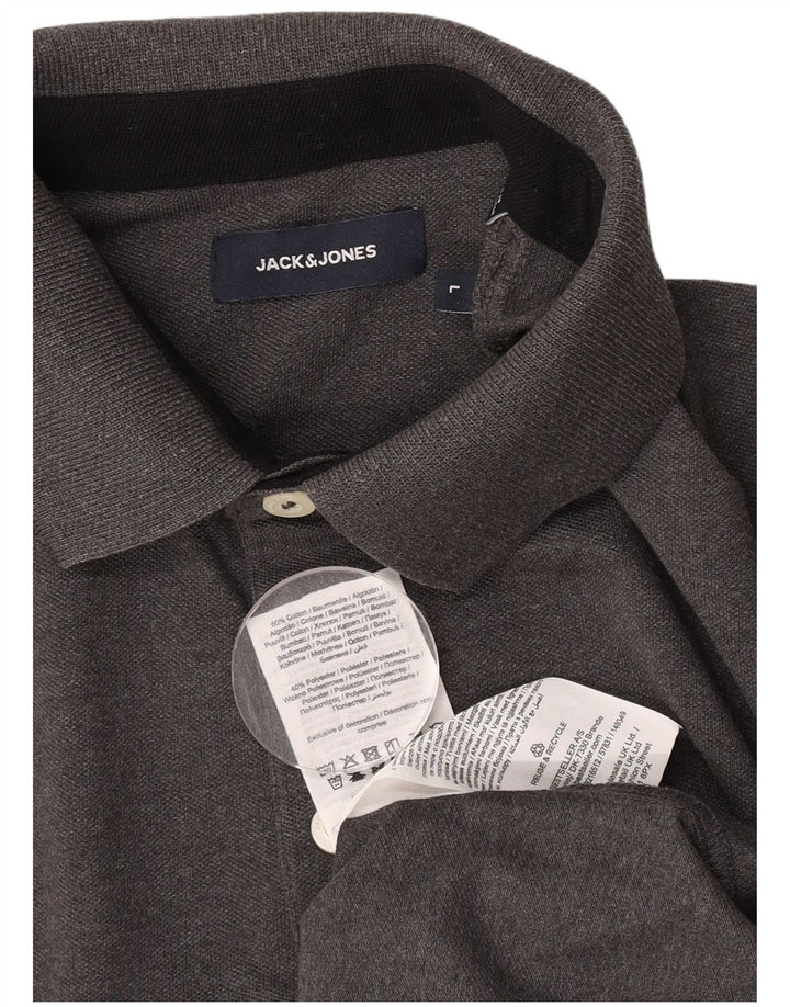 Jack & Jones herre poloskjorte stor grå bomuld