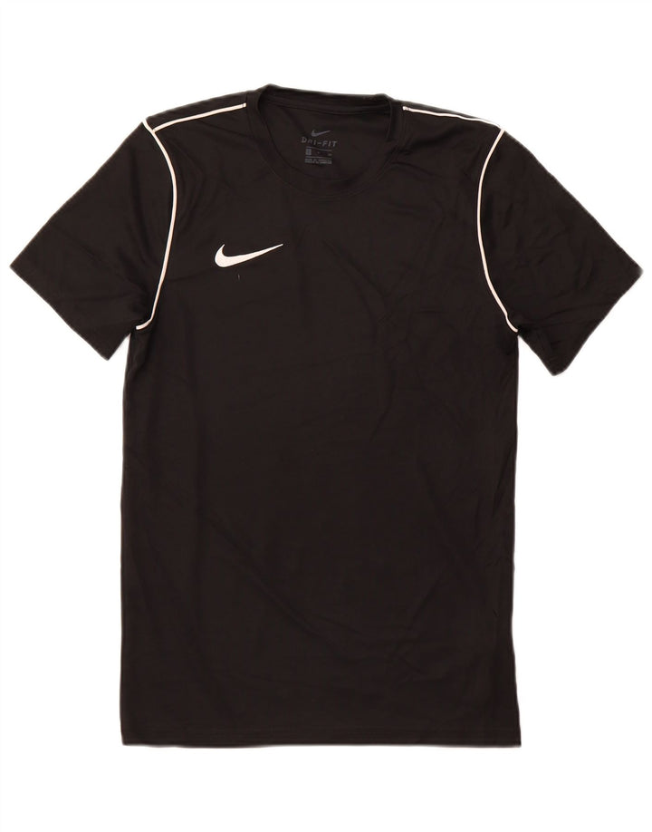 NIKE Herre Dri Fit T-Shirt Top Lille sort polyester