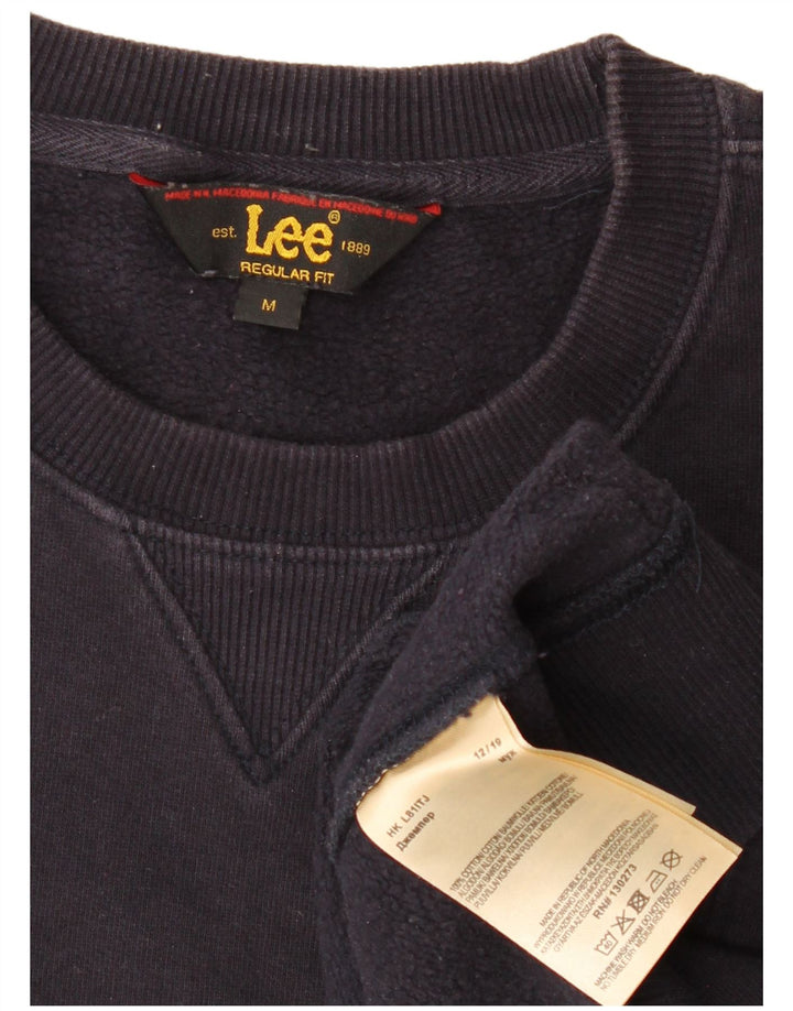 LEE Herre Regular Fit Sweatshirt Jumper Medium Navy Blue