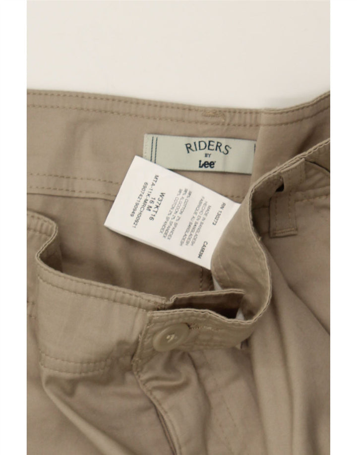 LEE Womens Cargo Shorts US 16 2XL W36 Beige Check Vintage Lee and Second-Hand Lee from Messina Hembry 