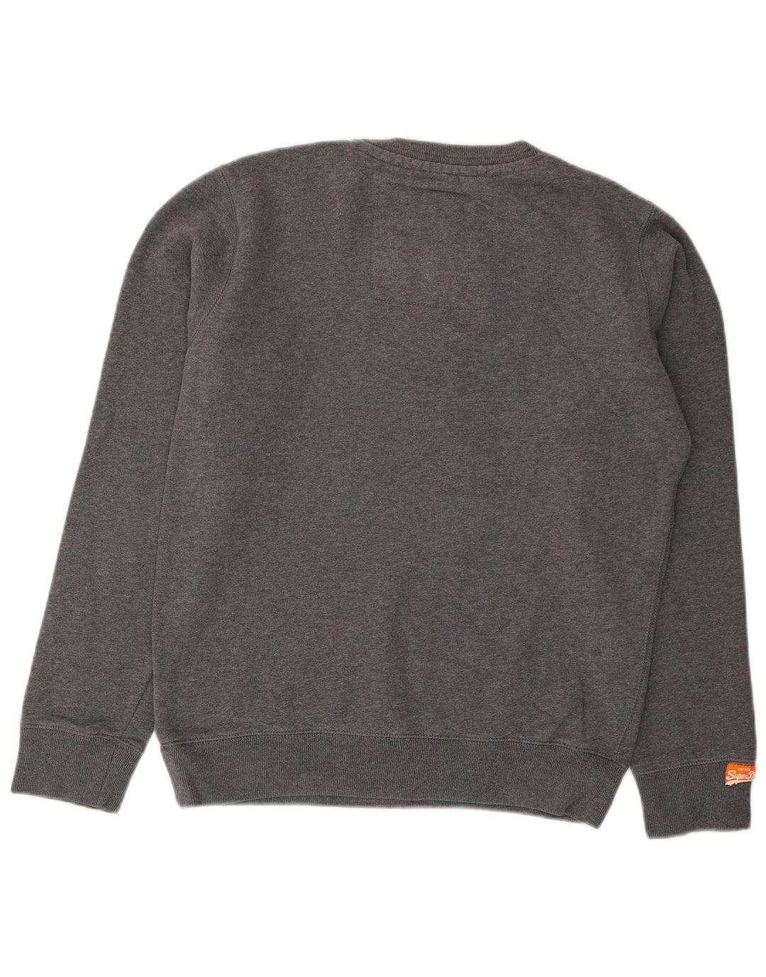 Superdry grafisk sweatshirt til mænd, stor grå bomuld