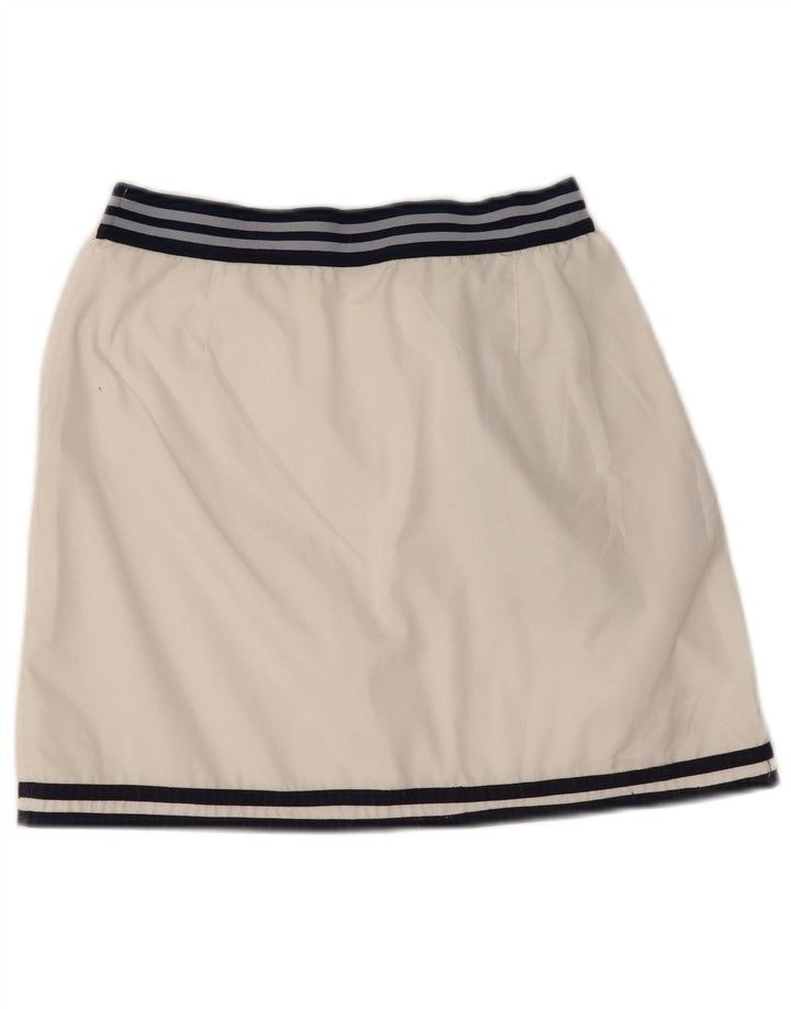 Ellesse Dame grafisk mininederdel UK 10 Small W24 White Colourblock