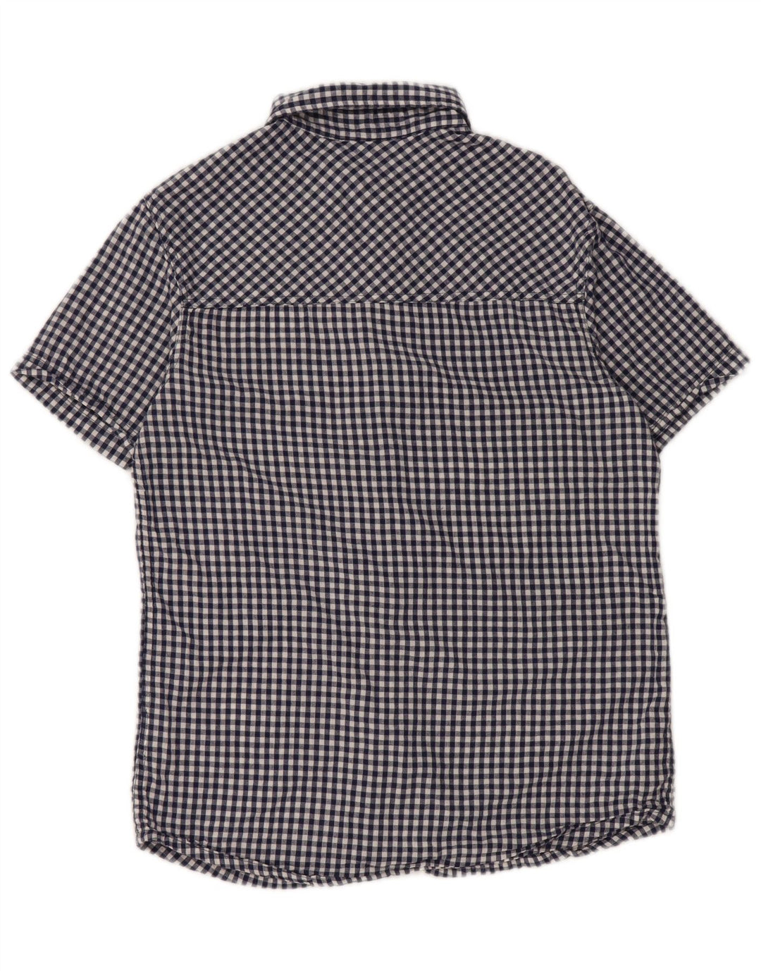 Mountain Warehouse Kortærmet Herreskjorte XS Blå Gingham Bomuld