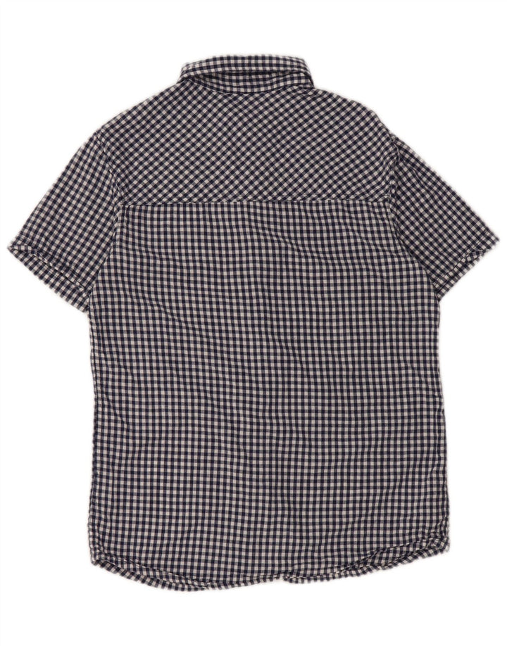 Mountain Warehouse Kortærmet Herreskjorte XS Blå Gingham Bomuld