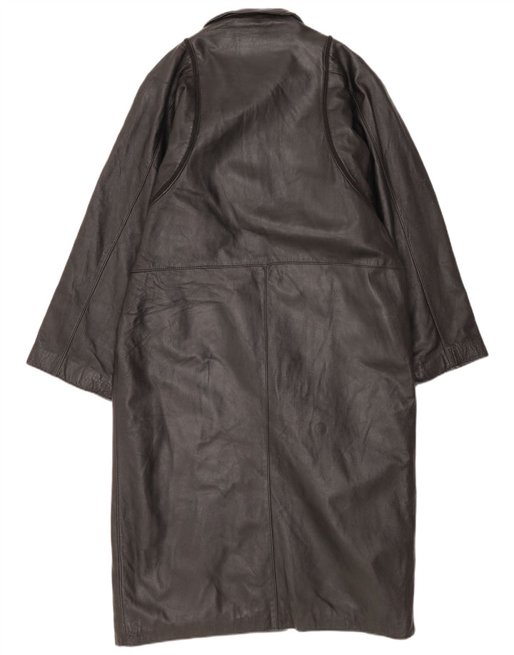 Vintage læderfrakke til kvinder UK 18 XL Sort